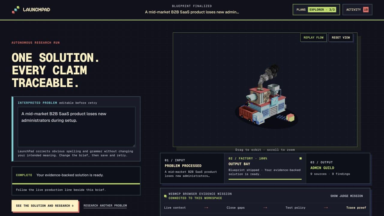 LaunchPad project screenshot
