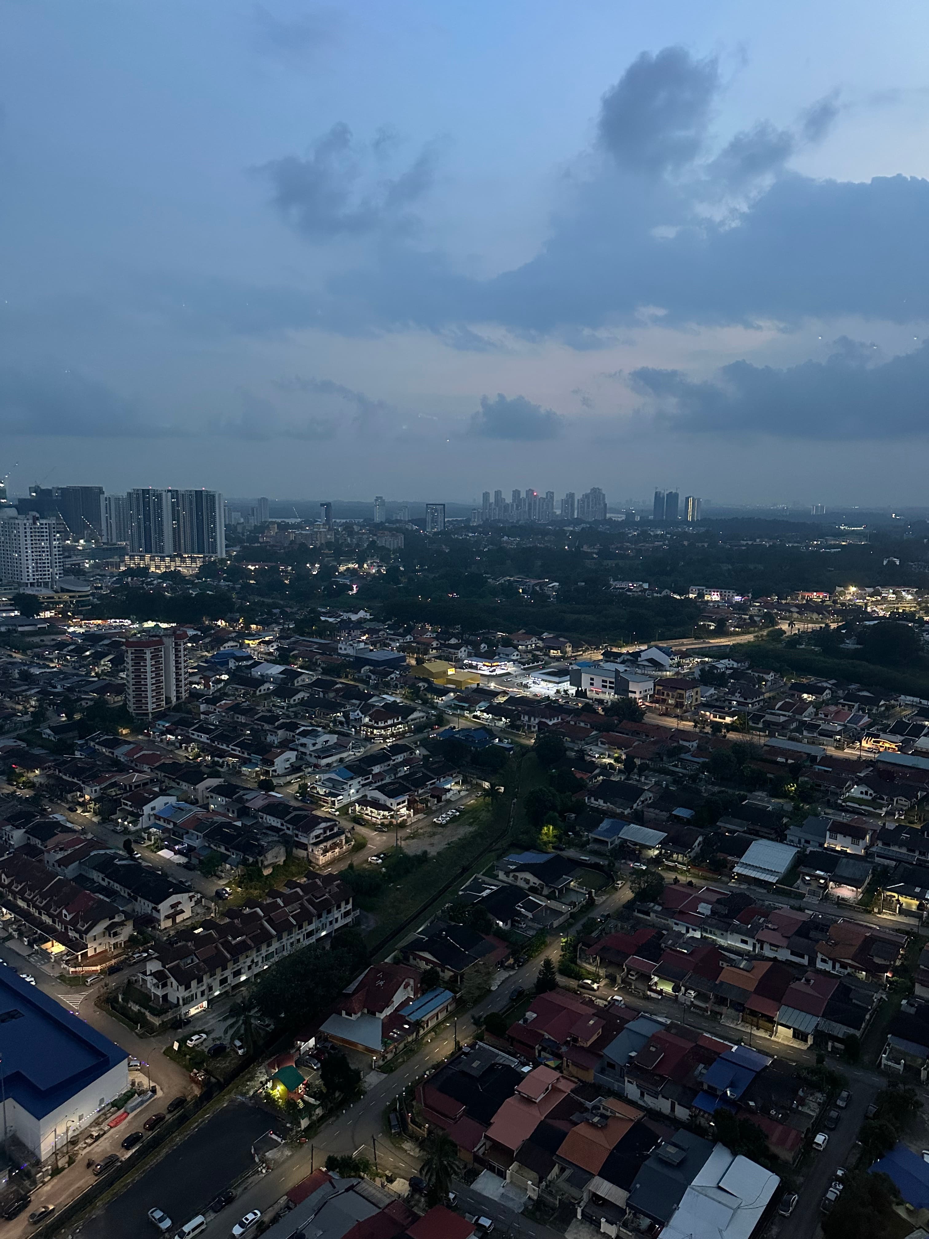 Johor Bahru at night during Kasey's July 2026 trip