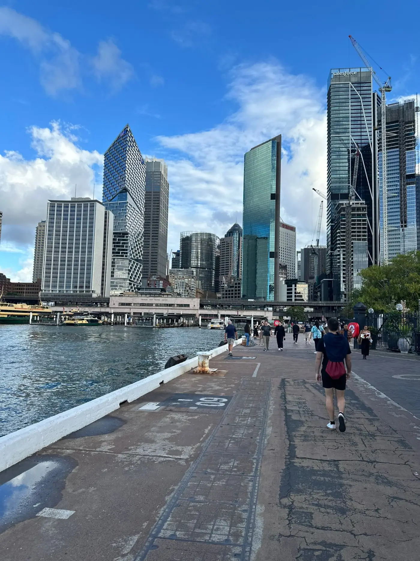 Sydney waterfront during Kasey's May 2025 trip