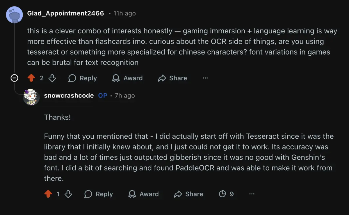 Community feedback 2