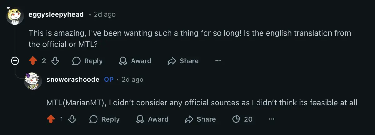 Community feedback 3